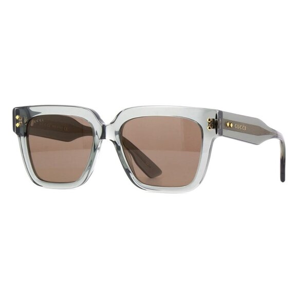 New GUCCI Grey Square GG1084S 004 Sunglasses Women - Picture 1 of 4